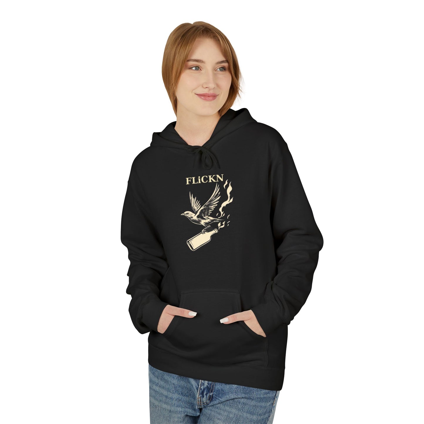FlickN the bird Softstyle Hoodie