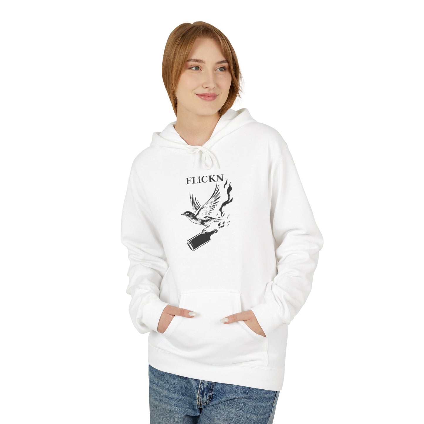 FlickN the bird Softstyle Hoodie